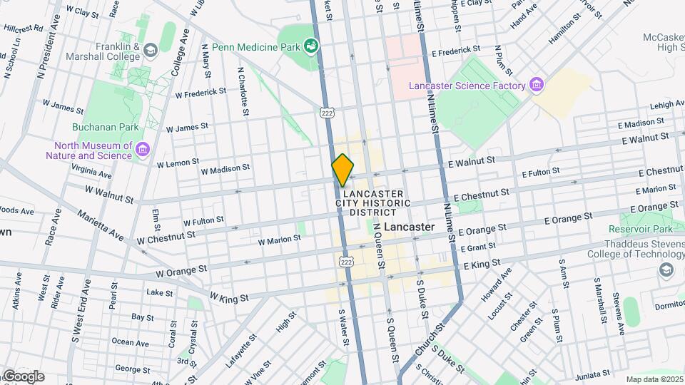 227 N Prince St Map and Location Details
