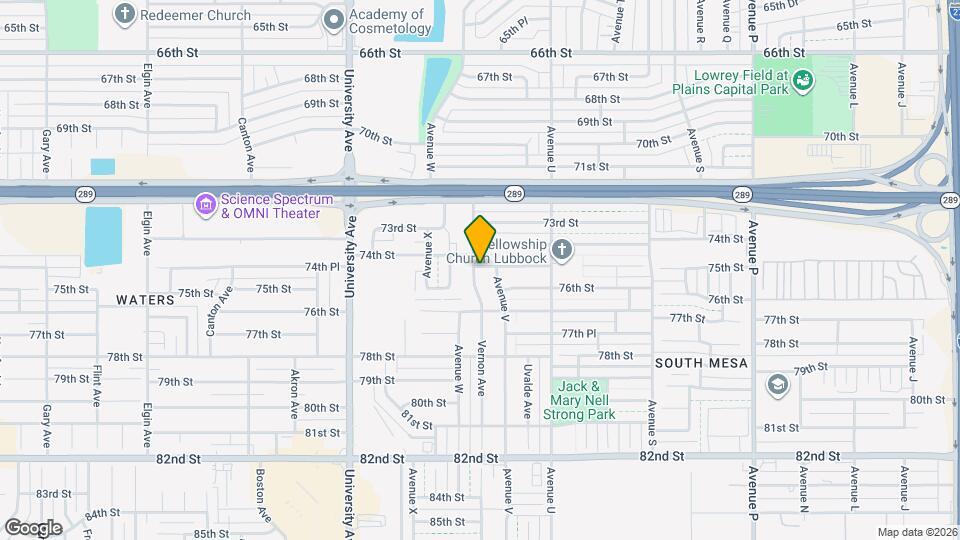 7501 Avenue W Map and Location Details