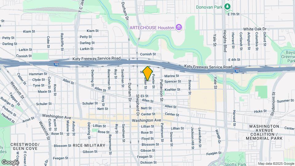 1606 Parker St Map and Location Details