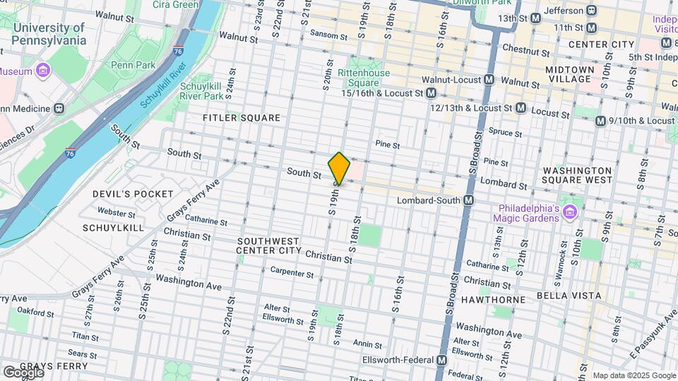 619 S 19th St Map and Location Details