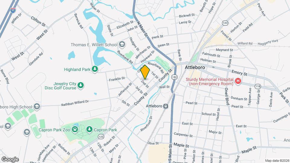 13 2nd St, Unit 1 Mapa y Detalles de la Ubicación