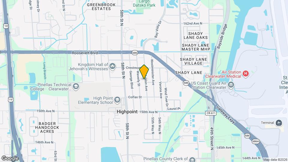 15406 Avalon Ave Map and Location Details