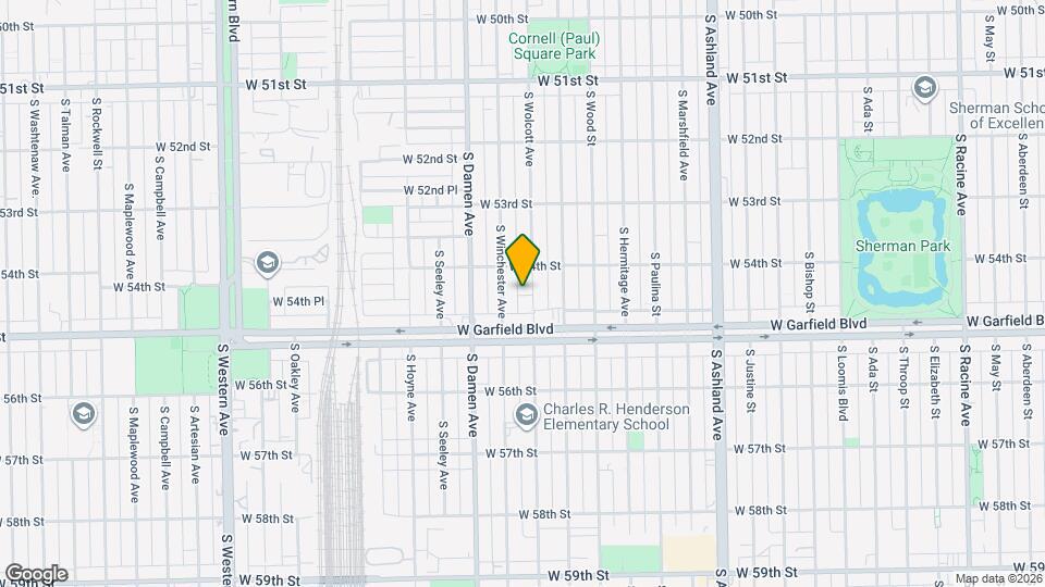 5424 S Wolcott Ave, Unit 2 Map and Location Details