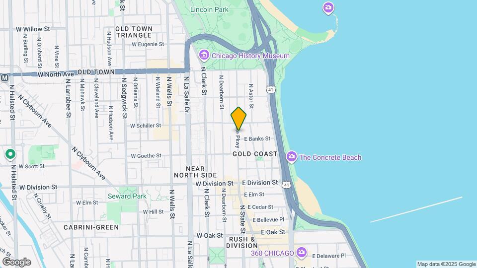 1353 N State Pkwy Map and Location Details