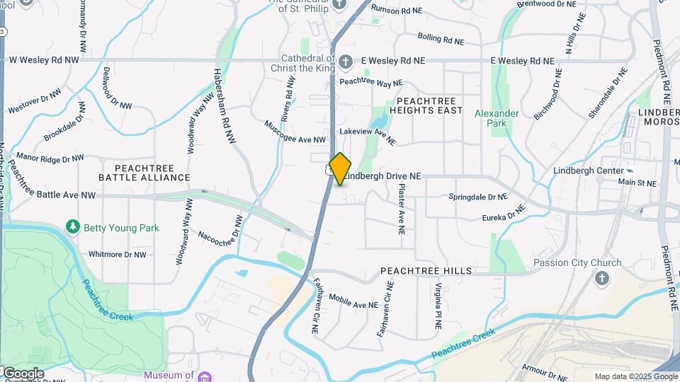Peachtree Road Apartments Map and Location Details