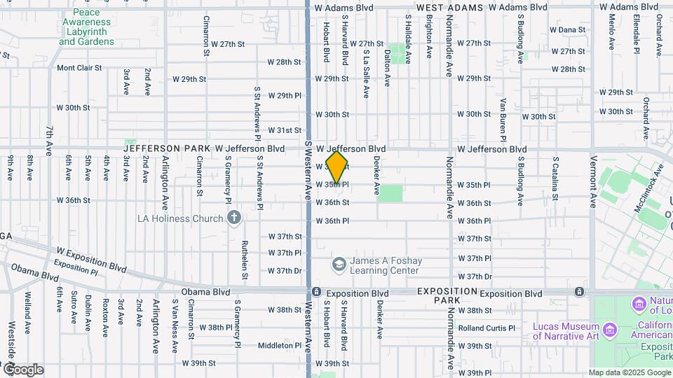 1638 W 35th Pl Map and Location Details