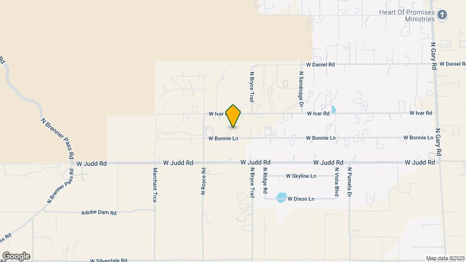 2858 W Bonnie Ln Map and Location Details