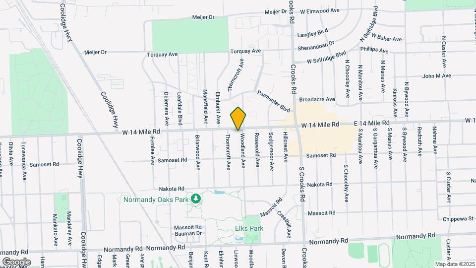 2111 W 14 Mile Rd Map and Location Details