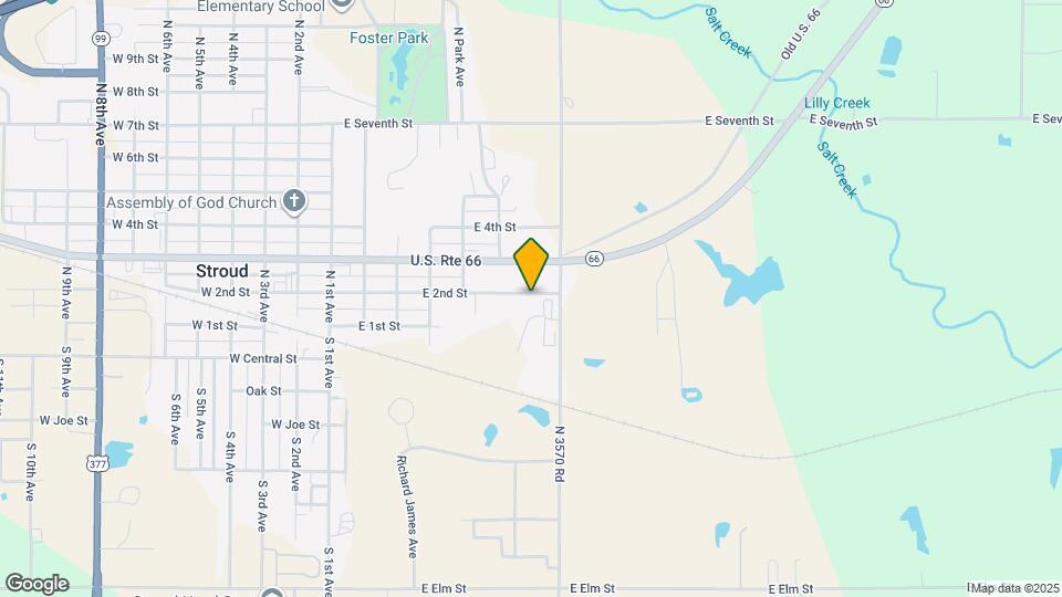 702 E 2nd St Map and Location Details