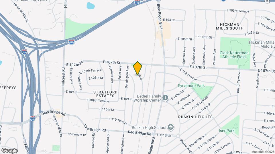 10716 Ewing Ave Map and Location Details