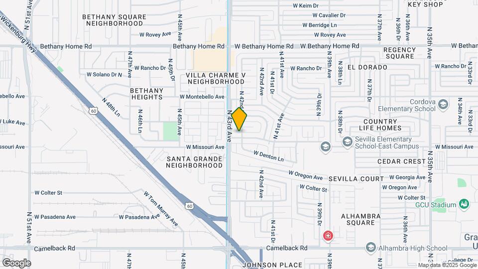 4226 W Missouri Ave Mapa y Detalles de la Ubicación