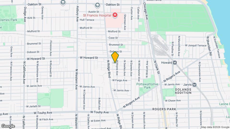 7522 N Hoyne Ave Map and Location Details