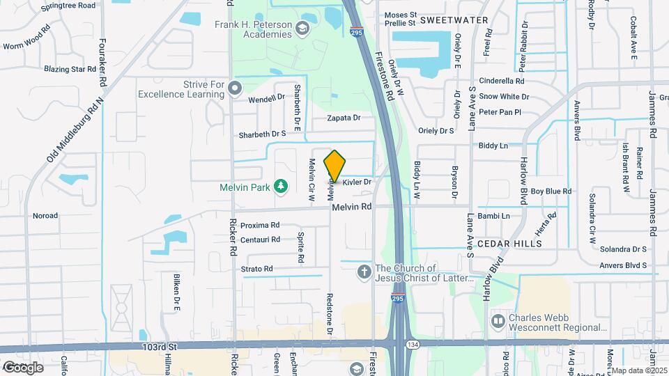 4515 Melvin Cir E Map and Location Details