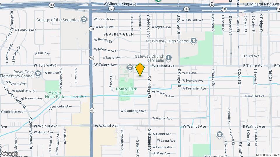 1406 W Howard Ave Map and Location Details