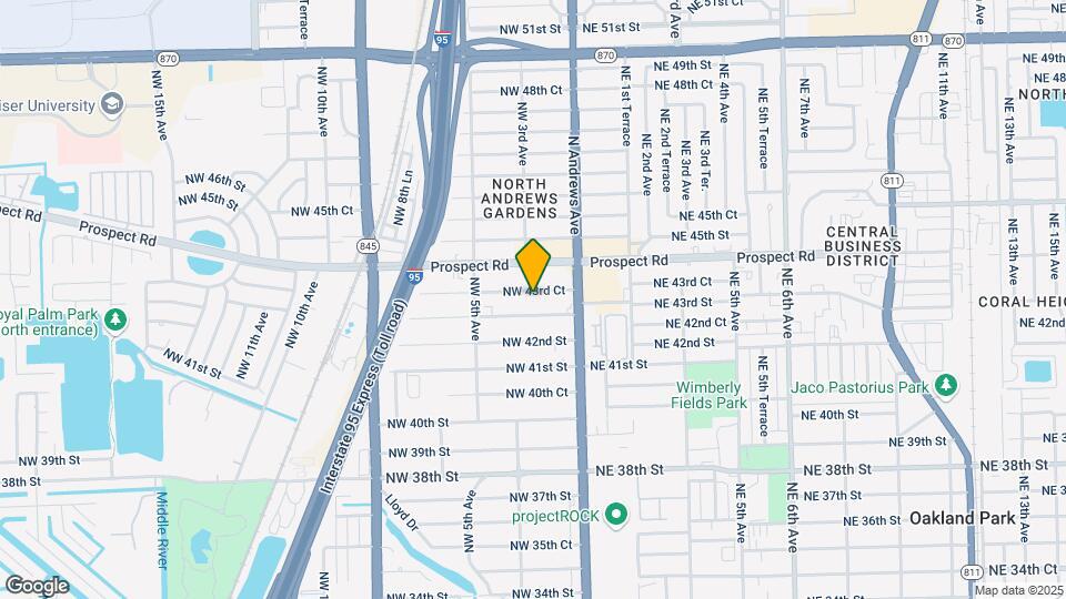 208 NW 43rd Ct Map and Location Details
