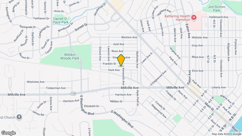 1114 Hunt Ave Map and Location Details