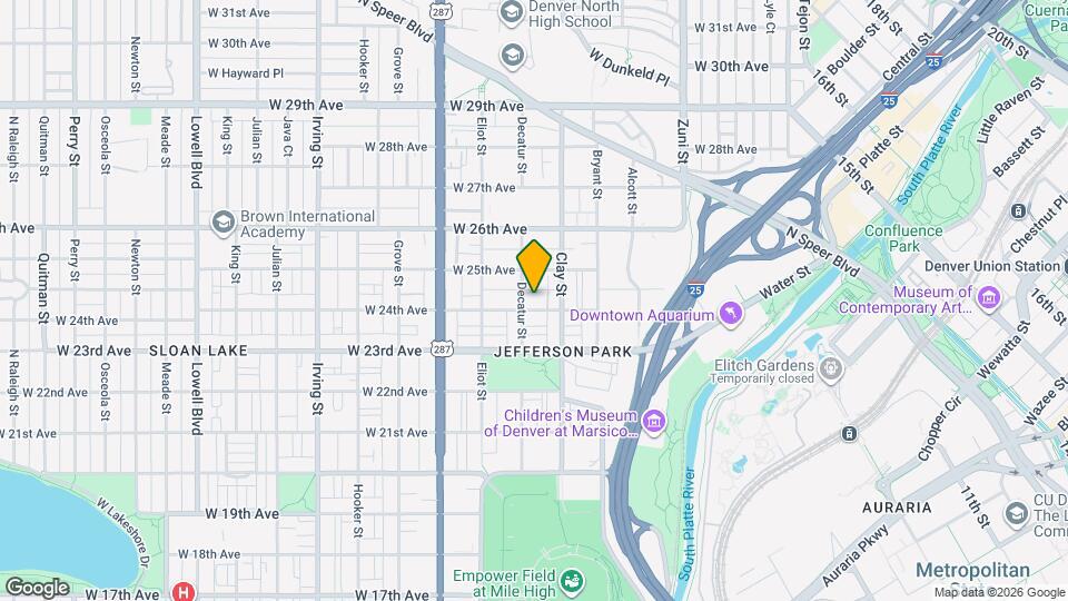 2739 W 24th Ave Map and Location Details