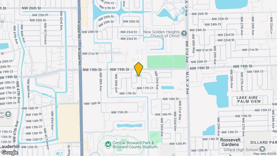 1840 NW 34th Terrace Map and Location Details