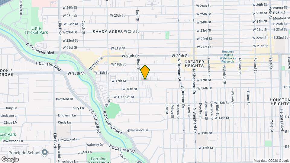 1032 W 17th St Map and Location Details
