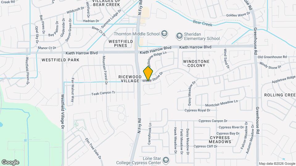 20014 Windcroft Hollow Ln Map and Location Details