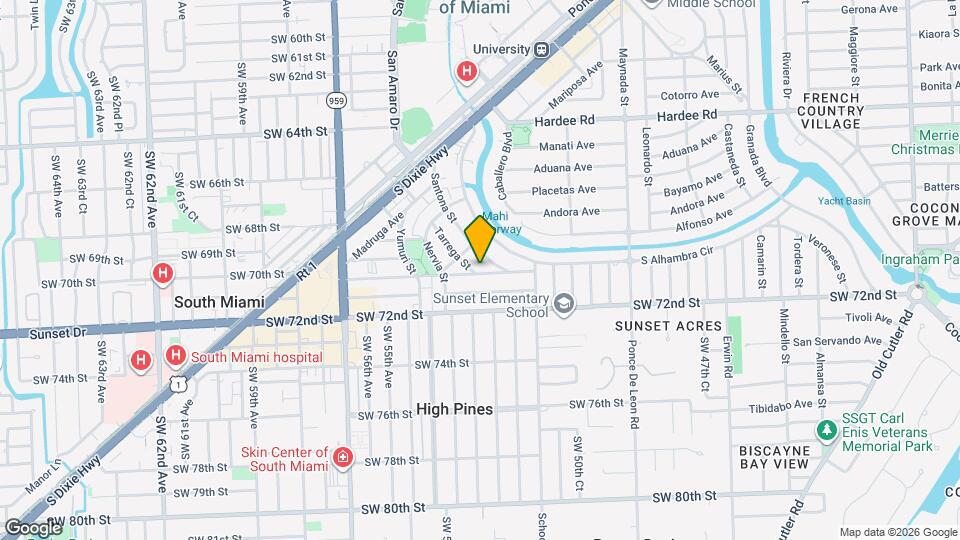 1309 San Remo Ave Map and Location Details