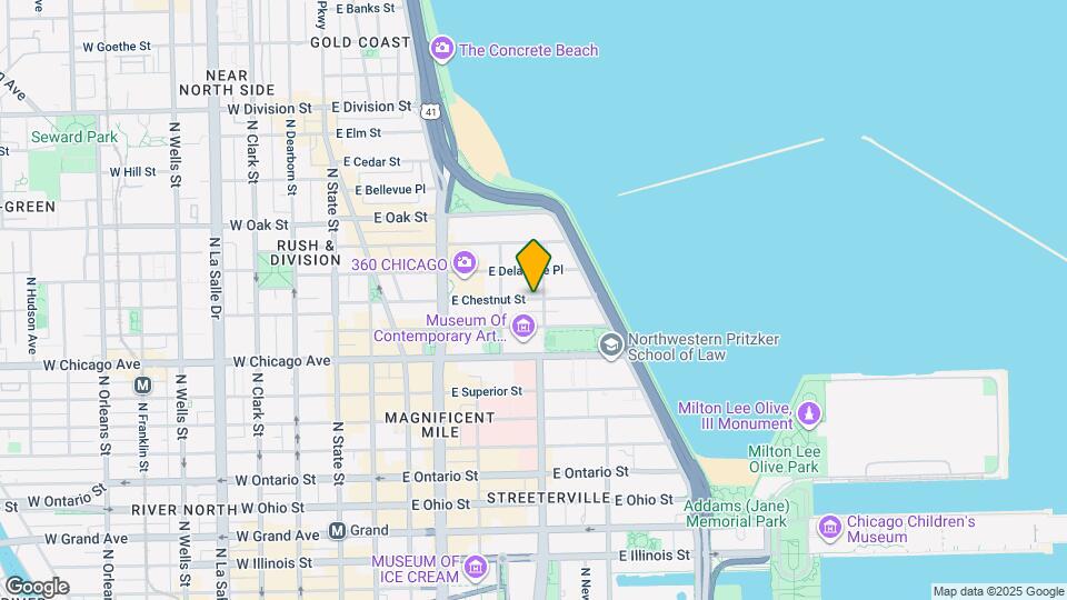 231 E Chestnut St Map and Location Details