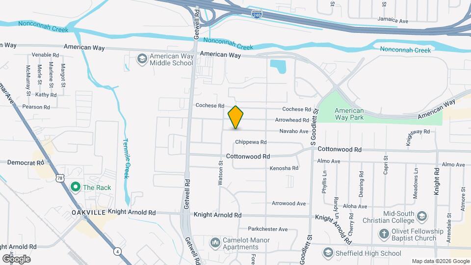 4061 Navaho Ave Map and Location Details