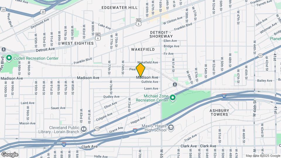 7005 Madison Ave Map and Location Details