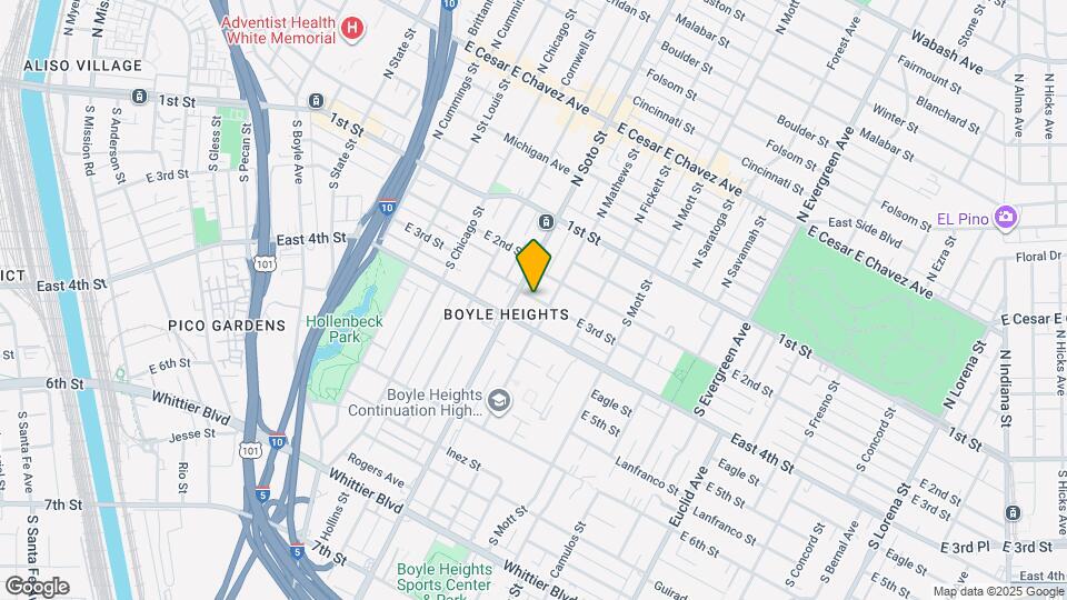 2414 1/2 E 3rd St Map and Location Details