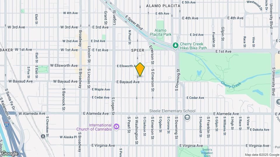 76 S Washington St Map and Location Details