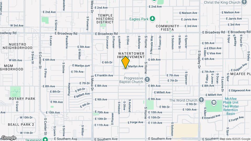 636 E Franklin Ave Mapa y Detalles de la Ubicación