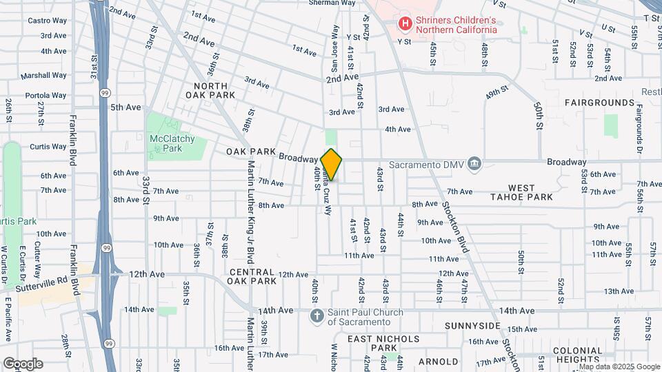 3127 Santa Cruz Wy Map and Location Details