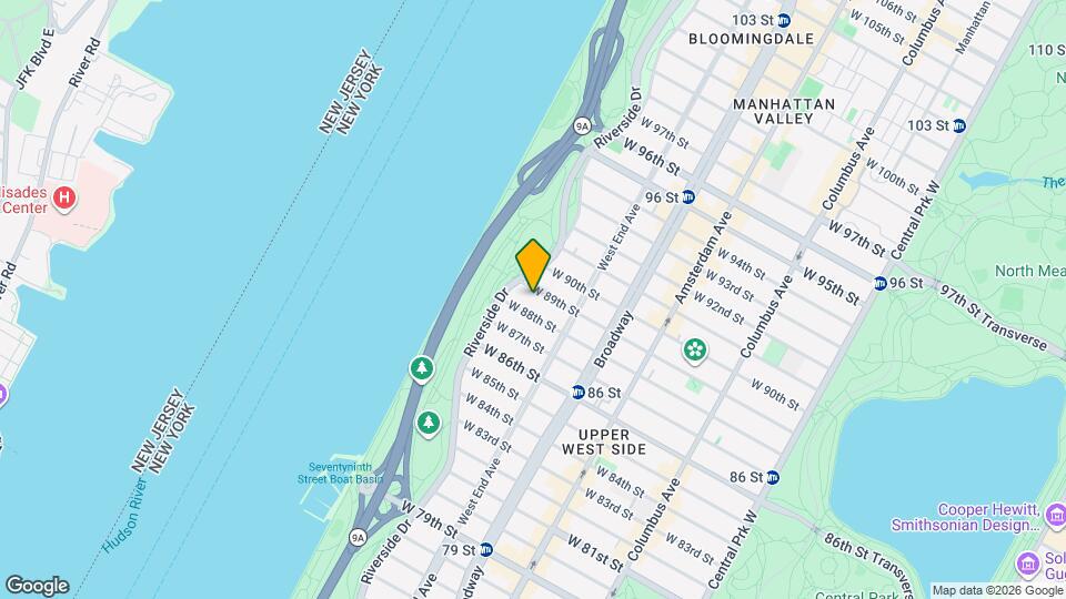 334 W 89th St, Unit 4F Mapa y Detalles de la Ubicación