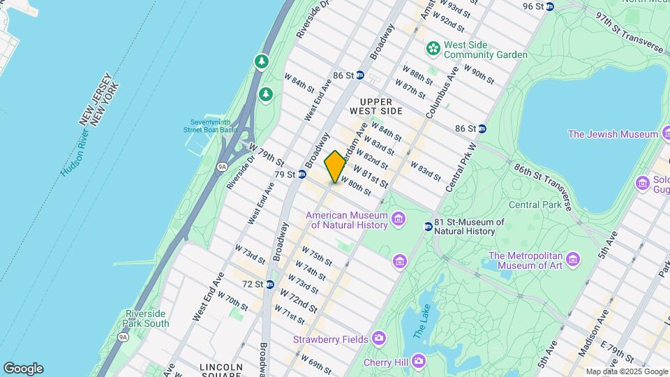 401-407 Amsterdam Ave Mapa y Detalles de la Ubicación