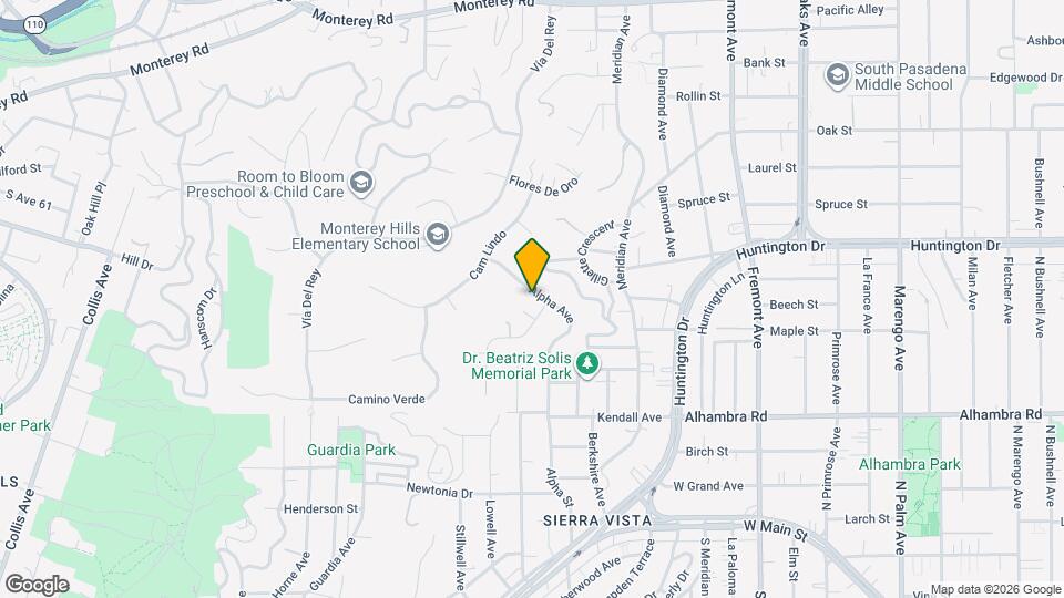 1855 Alpha St Map and Location Details