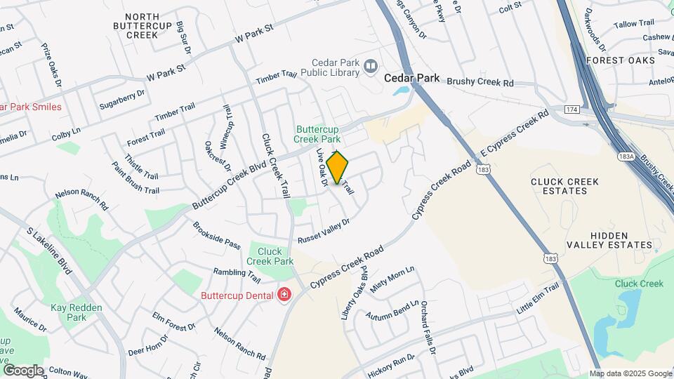 702 Live Oak Dr Map and Location Details