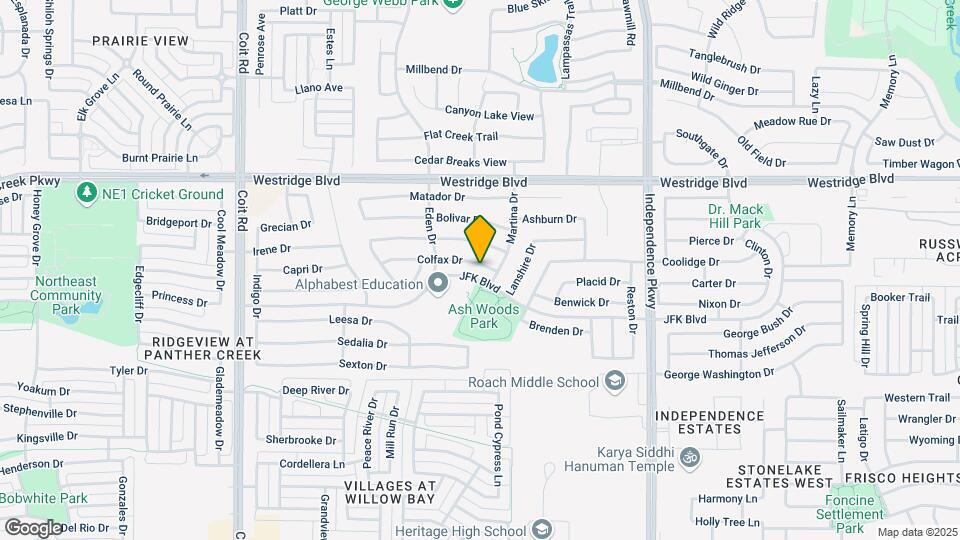 10313 Colfax Dr Map and Location Details