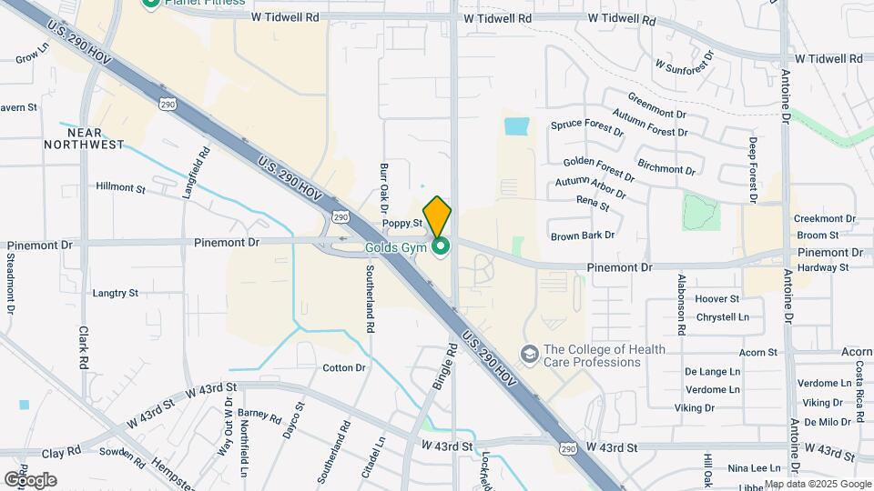 5550 Bingle Rd Map and Location Details