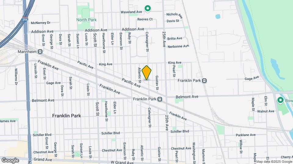 9701-9707 Gage Ave Map and Location Details