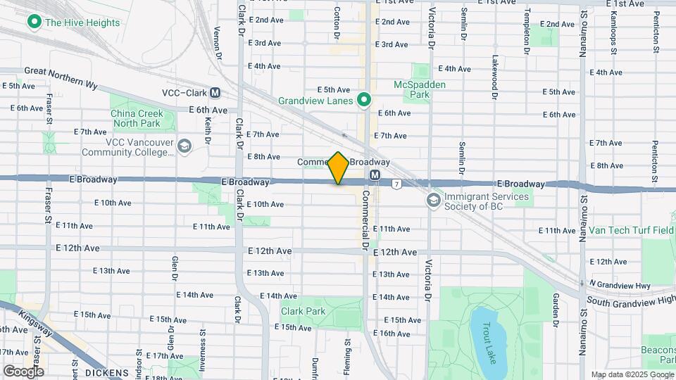 1602 Broadway E Map and Location Details