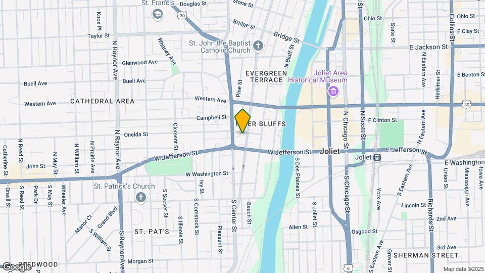 119 N Hickory St Map and Location Details