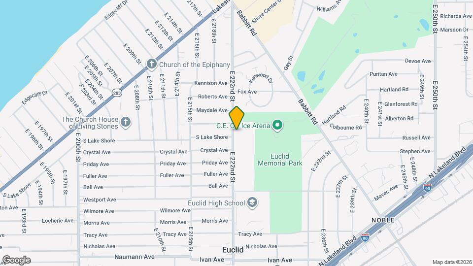 525 E 222nd St Map and Location Details