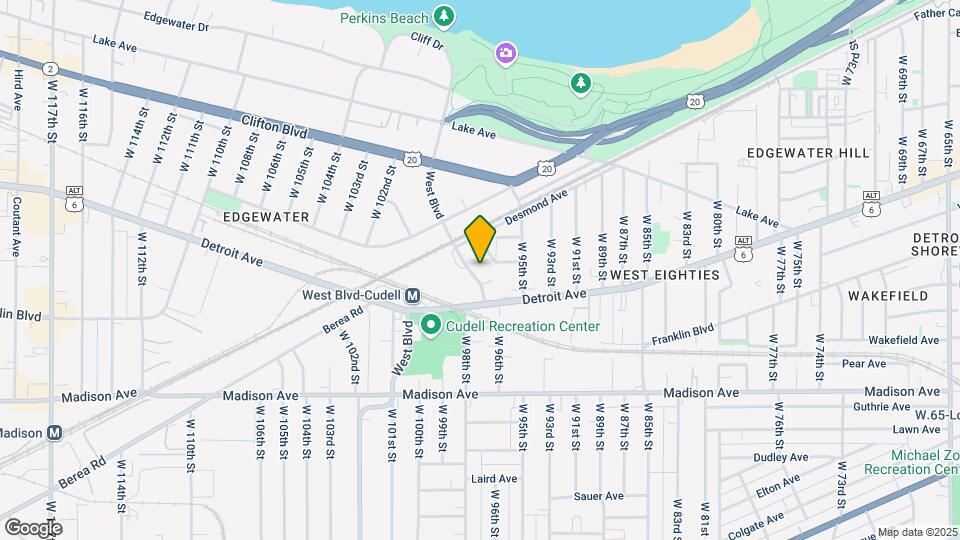 1357 West Blvd-Unit -1 Map and Location Details
