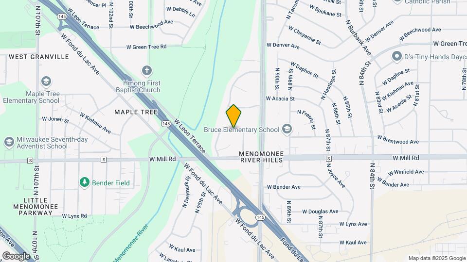 9324 W Allyn St Map and Location Details