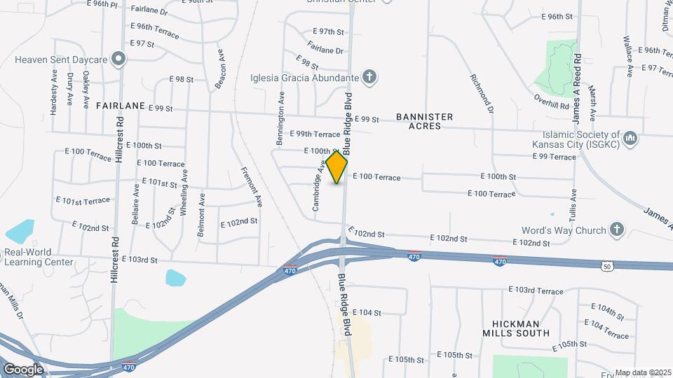 10100 Blue Ridge Blvd Map and Location Details