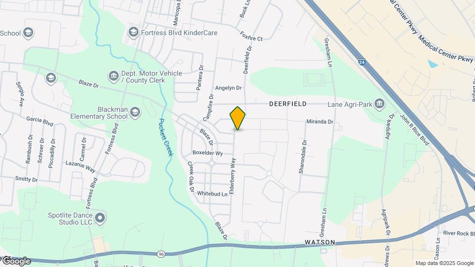 640 Elderberry Way Map and Location Details