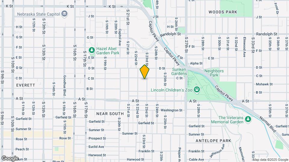 1215 S 23rd St Mapa y Detalles de la Ubicación