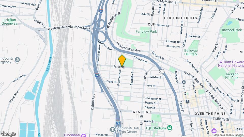2022-2024 Freeman Ave Map and Location Details