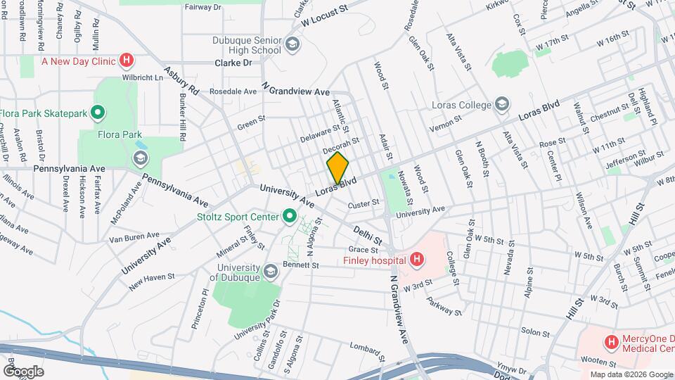 1882 Loras Blvd Map and Location Details