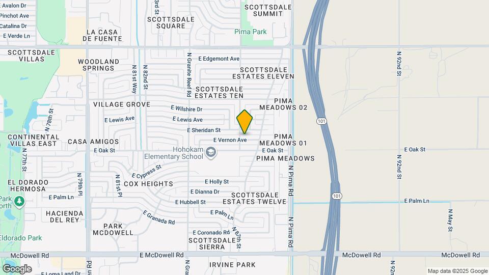 8608 E Vernon Ave Map and Location Details